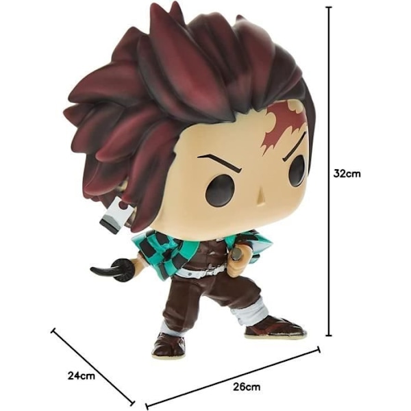 Funko - Demon Slayer - Figurine POP! Tanjiro Kamado 9 cm Flerfärgad