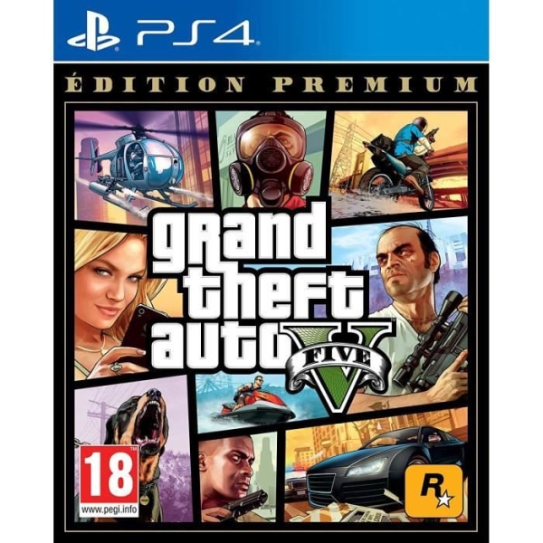 PS4-peli - Rockstar Games - Grand Theft Auto V - Premium Edition - Toiminta - 1-16 pelaajaa