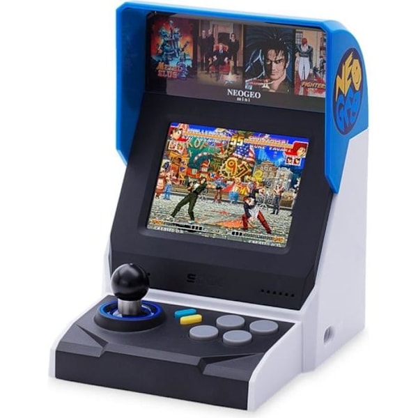 Neo Geo Mini International Edition konsol - SNK - 40 spil - Hvid og sort Sort, Blå, Sølv