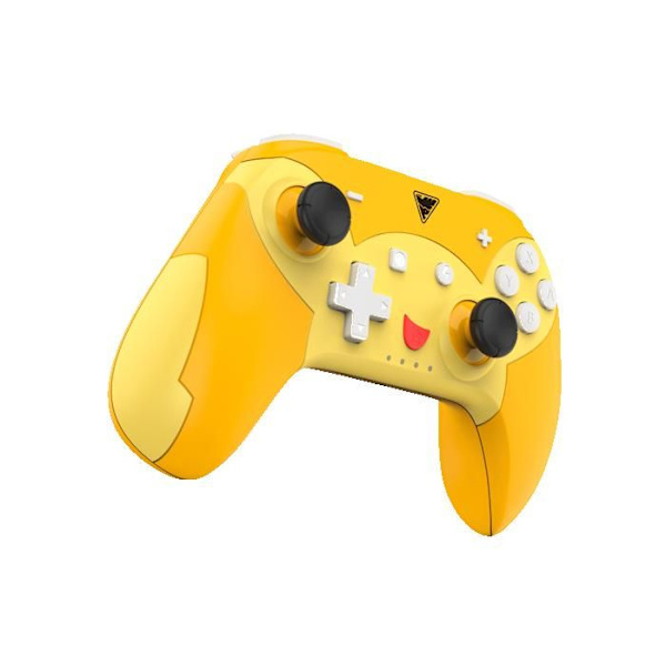 Spilcontroller - DRAGONSHOCK - POPTOP COMPACT BT - Bluetooth - Programmerbar - 6-akset gyroskop Orange, Rød, Gul