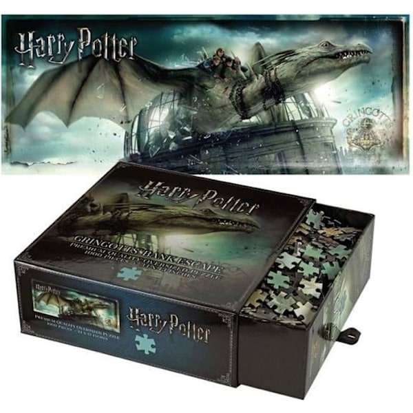 Harry Potter Gringotts Bank Escape Puzzle - Noble Collection - 1000 brikker - Fantasy Flerfärgad