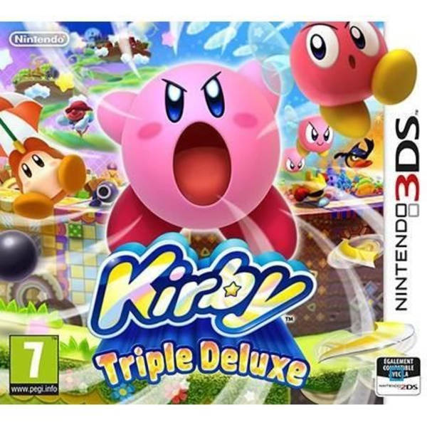 Kirby Triple Deluxe 3DS-spel Vit