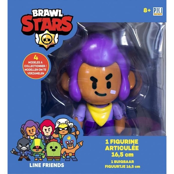 Brawl Stars® - 1 Bevægelsesfigur 16,5 cm - Sæt #1 - Samlefigurer - Videospil - Lansay