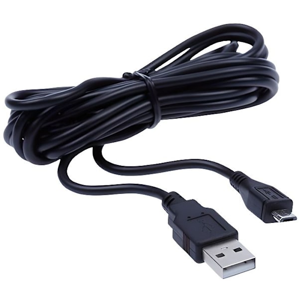 Latauskaapeli - UNDER CONTROL - PS4 - Micro USB - 3M - Musta Svart