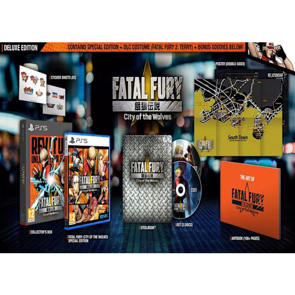 Videopeli - SNK Corporation - FATAL FURY City of the Wolves Deluxe Edition - PS5 - Taistelu - Blu-Ray