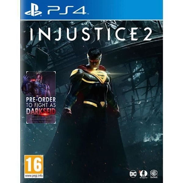Videopeli - Injustice 2 - PS4 - Taistelu - 2 LED-valotankoa lahjaksi - Batman-lisenssi