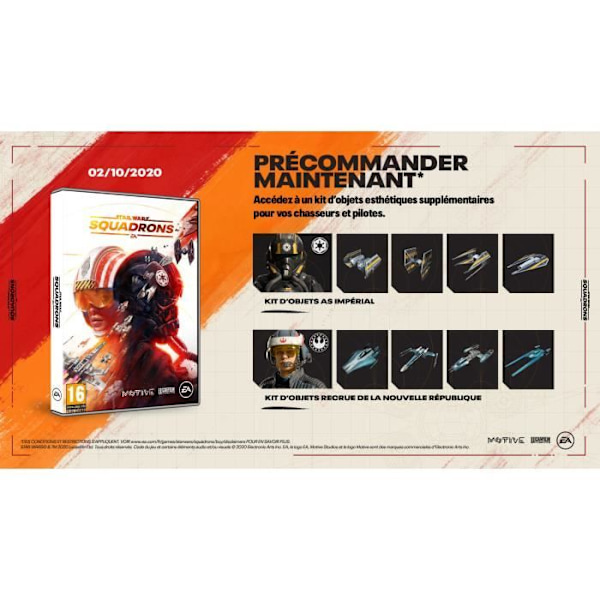 Star Wars - Squadrons PS4-spel Vit