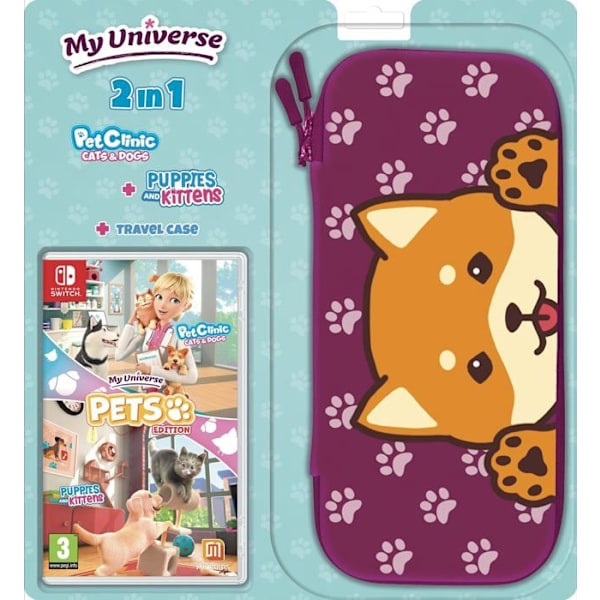 Spil - Mit Univers - Dyrlægeklink for Katte & Hunde - Bundle - Nintendo Switch - Simulation