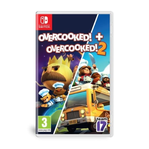 Overcooked Double Pack - Overcooked 1 & Overcooked 2 SWITCH Game