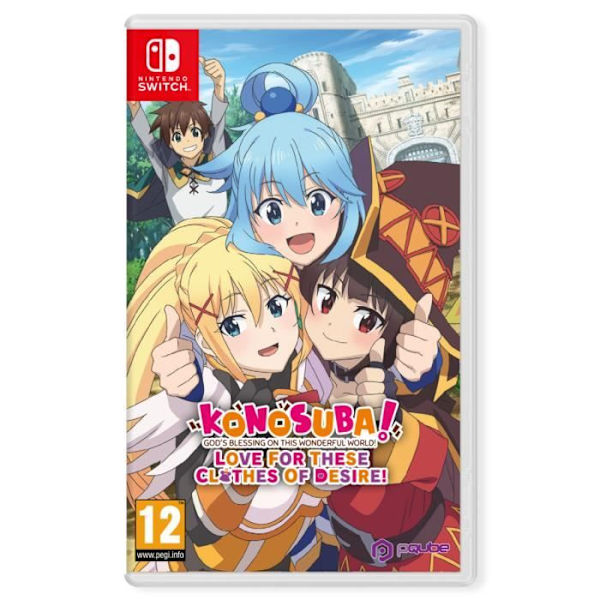Peli - Pqube - KonoSuba - Nintendo Switch - Kasetti - PEGI 12+