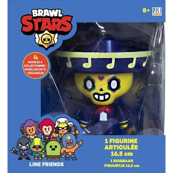 Figurine med Leddene 16,5 cm - Lot #3 - Samlefigurer - Brawl Stars® - Lansay Gul og blå
