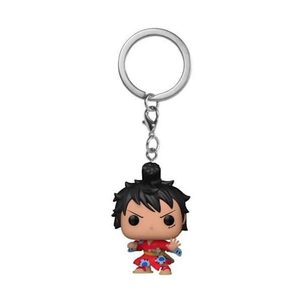 Funko Pocket Pop! Nøglevedhæng: One Piece - Luffy i kimono - FUNKO - Multifarvet/Grå Flerfarvet