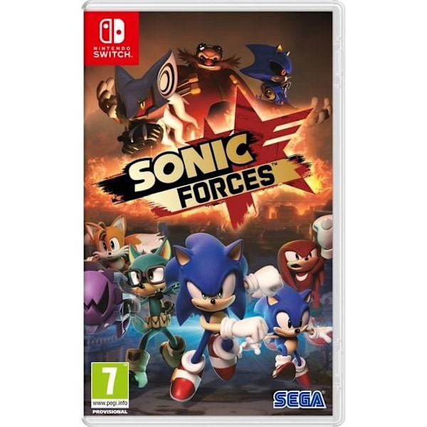 SONIC FORCES spil - SEGA - Sonic Team - Udgivet 07-11-2017 - PEGI 7 - Vold