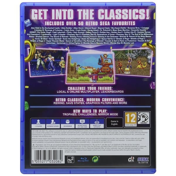 Videospil - SEGA - Mega Drive Classics (PlayStation 4) - Platform PS4 - Engelsk sprog - PEGI 12+