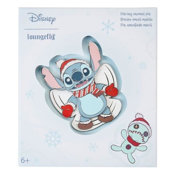 Pin's - Loungefly - Stitch JUL - Emaljerad metall - 8cm - För vuxna