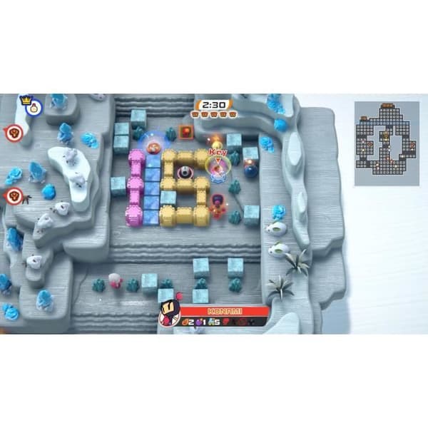Super Bomberman R2 - Nintendo Switch-spil Blå