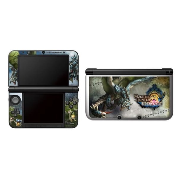 Monster Hunter 3DS XL skärmfilter och skalset