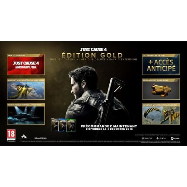JUST CAUSE 4 Gold Edition PS4 -pelejä Vit