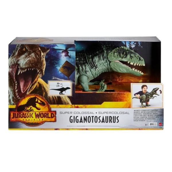 Jurassic World dinosaurushahmo - Giant Dino Super Colossal 98cm - MATTEL Flerfärgad