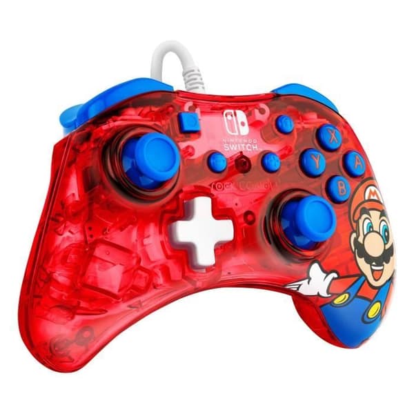 Spilcontroller - Nintendo Switch - Mario Rock Candy - Kable - PDP - Rød Röd