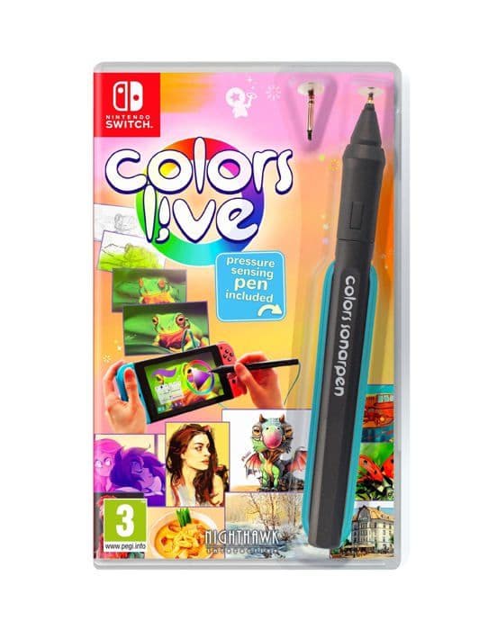 Nintendo Switch - Nighthawk Interactive - Colors Live - Mukana stylus - Palapeli - 3+