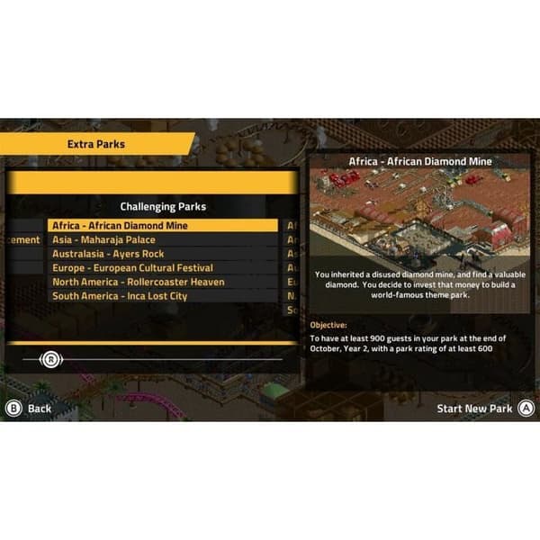 RollerCoaster Tycoon Classic - Nintendo Switch Spil Flerfärgad