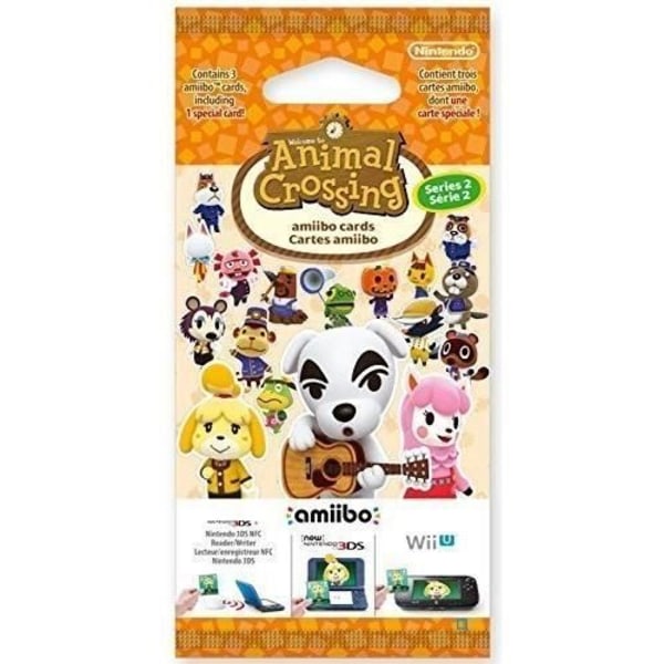 Amiibo-kortit - Animal Crossing Series 2 • Sisältää 3 korttia, joista 1 erikois