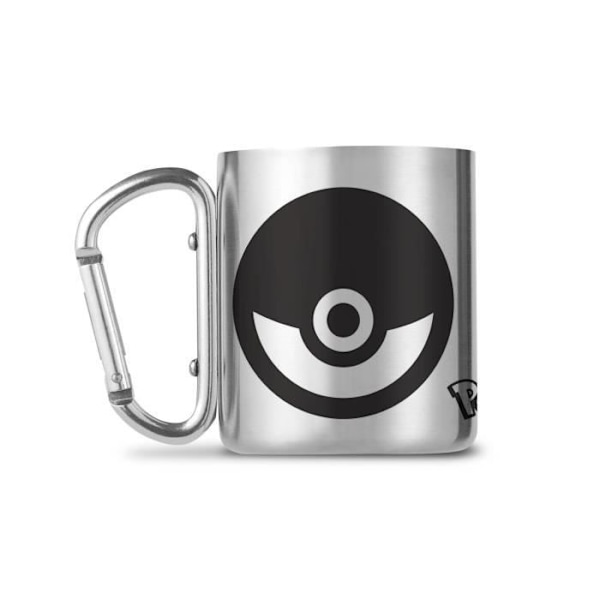 Campingkop - Pokemon - Pokebold - Rustfrit stål - 220ml - Grå