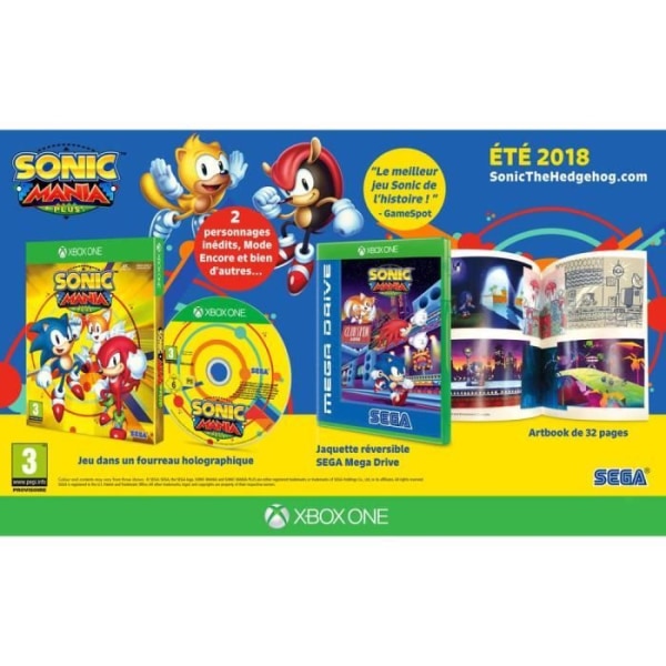 Sonic Mania Plus Xbox One-spel Vit