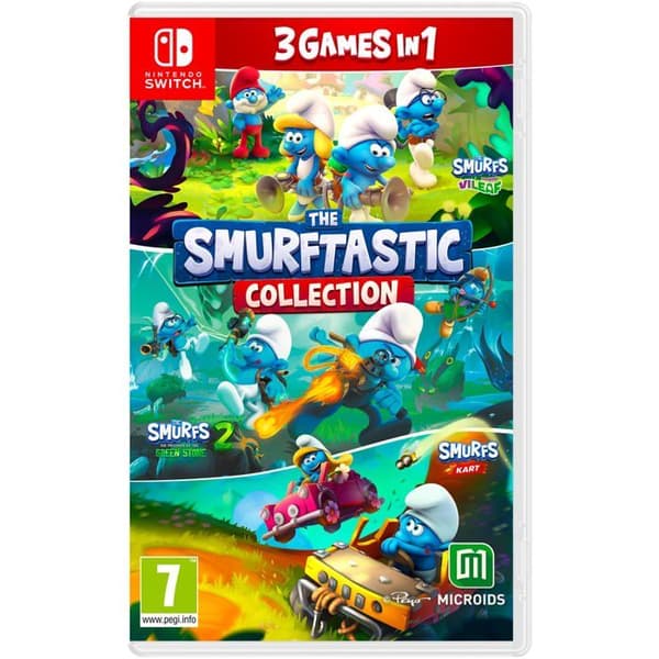 Nintendo Switch - MICROÏDS - The Smurftastic Collection - Seikkailu - Kooste 3 peliä