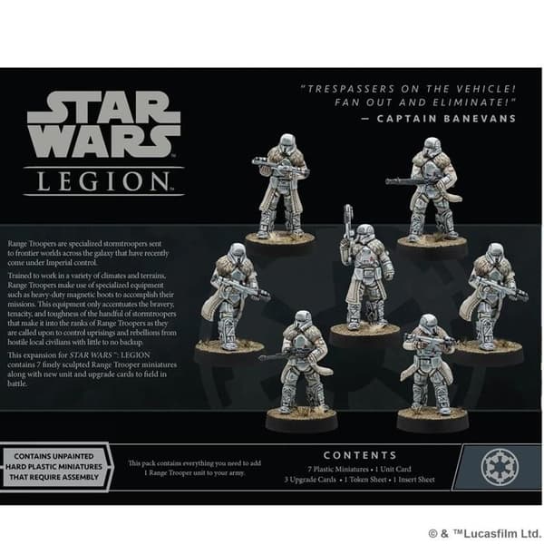 Star Wars Legion Utvidgning Enhet Range Troopers - Figurer