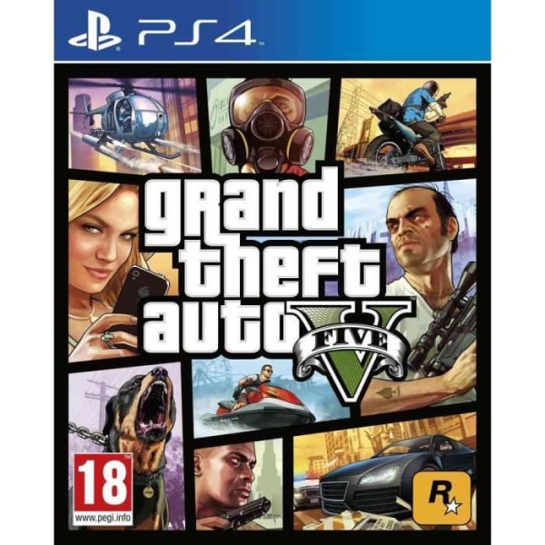 Videospil - Rockstar Games - GTA V - Action-eventyr - 1 til 30 spillere - PS4