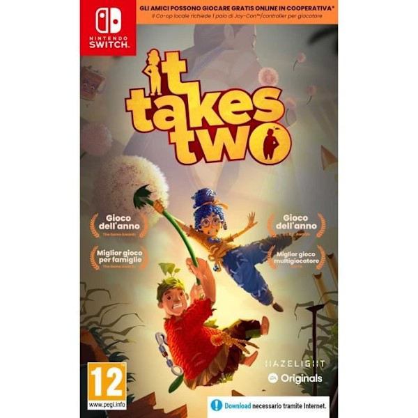 Spel - It Takes Two - Nintendo Switch - Action, Äventyr, Logik, Plattform - 12+