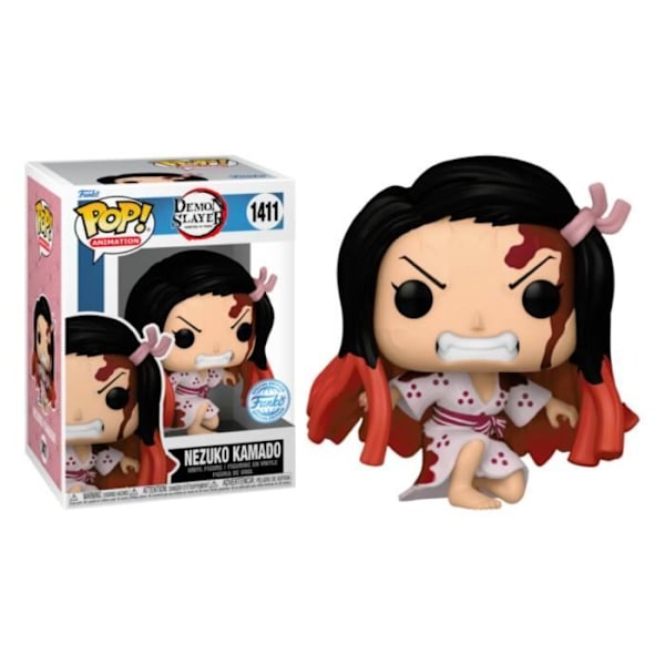 Figuriini - Funko - Nezuko Kamado Polvistuva 1411 - Monivärinen - Vinyyli - Demon Slayer - Eksklusiivinen