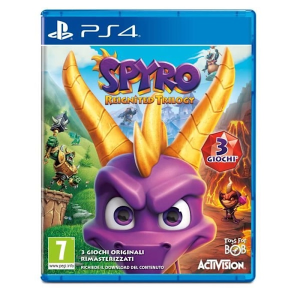 Spyro Reignited Trilogy - Sony PS4 - Peli - Activision - Lelut Bobille - No - 7+