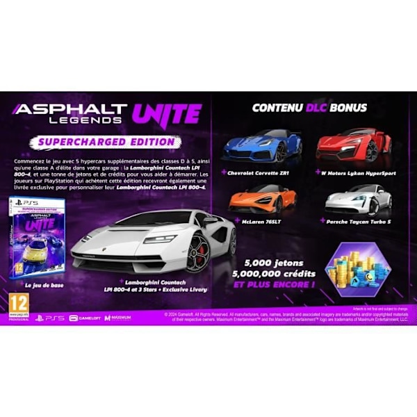 Asphalt Legends Unite - PS5-spil - Supercharged Edition