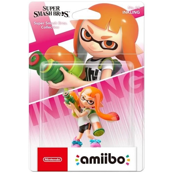 Figuriini Amiibo - Inkling-tyttö N°64 • Super Smash Bros. -kokoelma