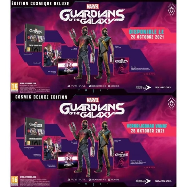 Marvel's Guardian of The Galaxy Cosmic Deluxe Ed - PS5-opgradering inkluderet