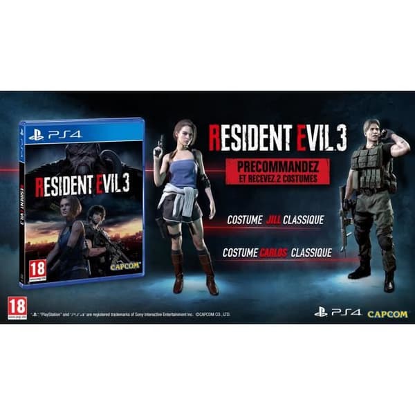 Resident Evil 3 PS4 peli Vit