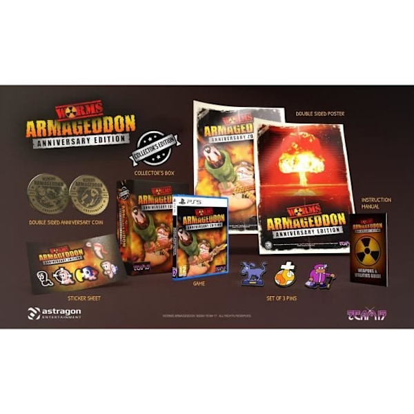 Videospil - Team17 - Worms Armageddon Jubilæums Samlerudgave - PS5 - Strategi - PEGI 12+ Flerfärgad