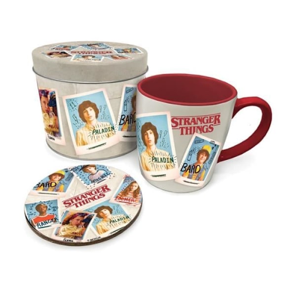 GAVEKASSE STRANGER THINGS MED UNIK KOP OG UNDERLÆGGER
