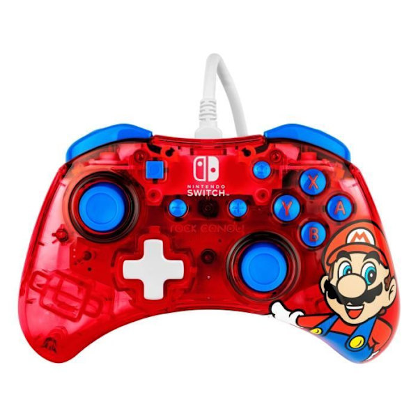 Spilcontroller - Nintendo Switch - Mario Rock Candy - Kable - PDP - Rød Röd