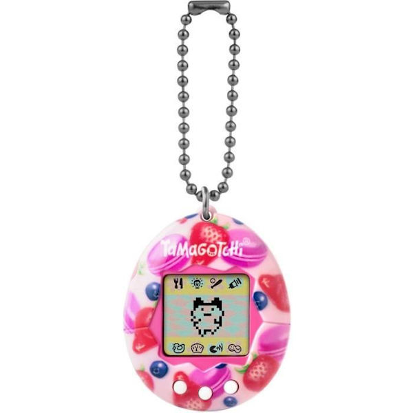 Tamagotchi - BANDAI - Alkuperäinen Tamagotchi - Berry Delicious - virtuaalinen elektroninen lemmikki värinäytöllä, 3 painiketta ja pelejä Flerfärgad