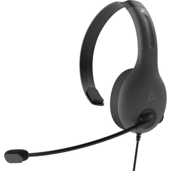 PDP LVL30 Grey Cat Headset til PS4 - Stereo Wired Headset med fleksibel mikrofon - Officielt licenseret