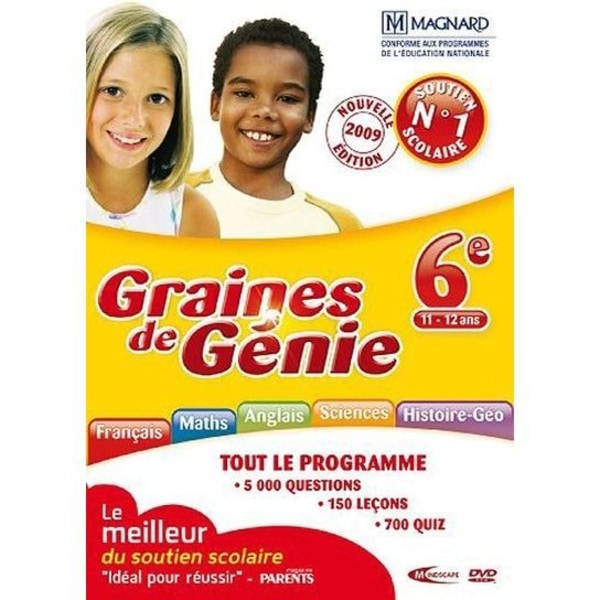 GRAINES DE GENIE 6E (11-12 år) 2009 / PC-spel DVD-