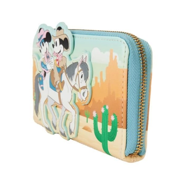 Pung - LOUNGEFLY - Mickey og Minnie - Læder - Multifarvet - Westernstil Flerfärgad