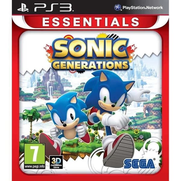 Videospil - Just For Games - Sonic Generations - PS3 - Ikoniske niveauer HD - 7+