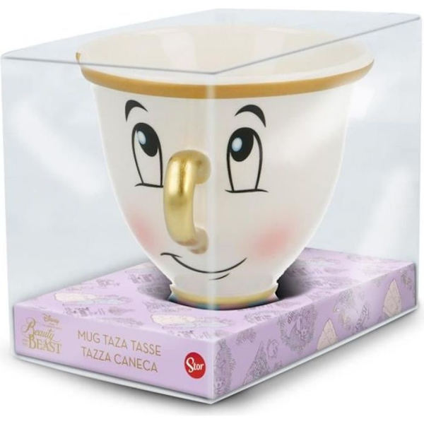 Krus - Original 3D - Beauty and the Beast - Beige - Child - Keramik Beige