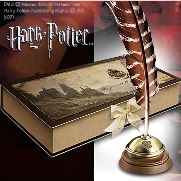 "Hogwartsin sulka ja mustepullo - HARRY POTTER - Replika - NOBLE COLLECTION"