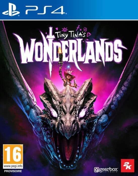 Spel PS4 - Tiny Tina's Wonderlands - Importversion - Spelbart på Franska - Standardutgåvan - Rollspel